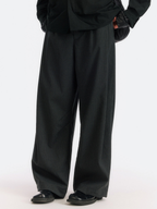 FernGully - Unisex Breathable Striped Relaxed Drape Wide-Leg Pants