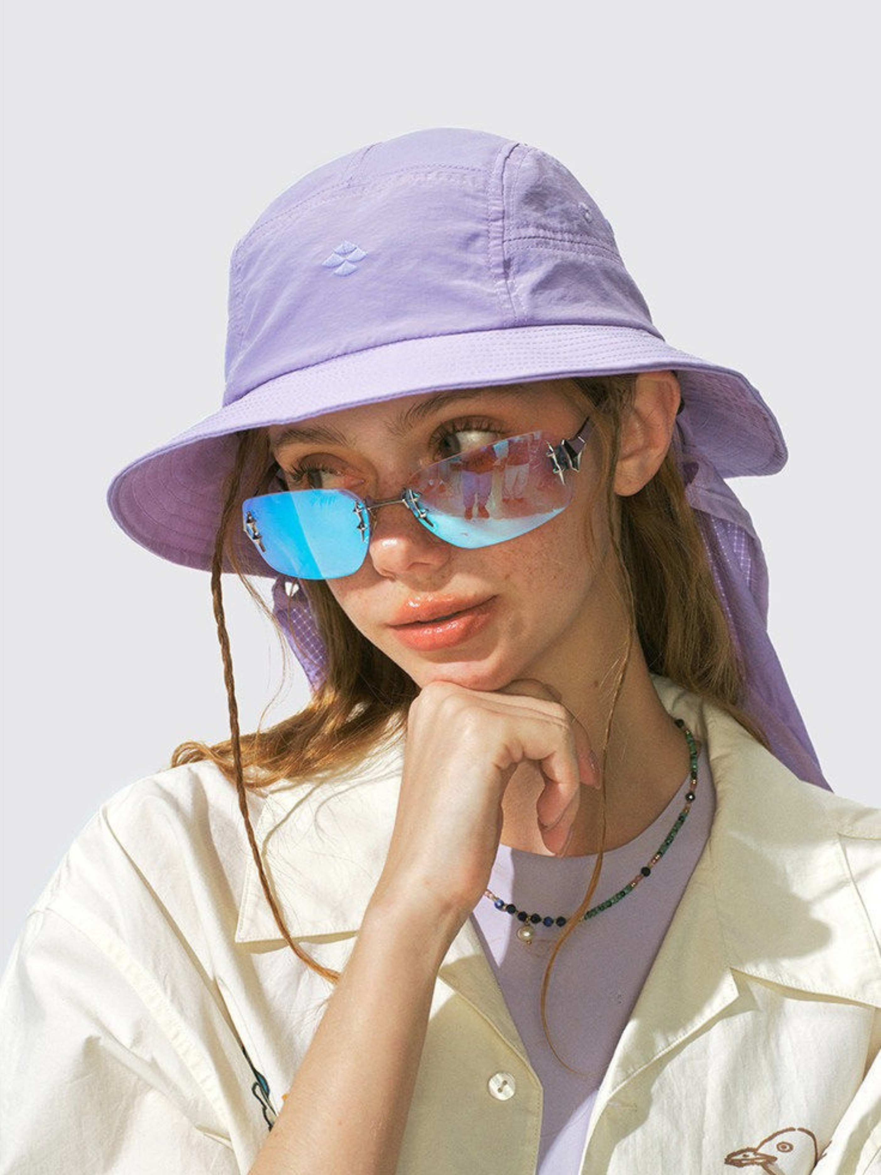 Driftclaw - UV Protection Detachable Neck Sun Flap Outdoor Bucket Hat