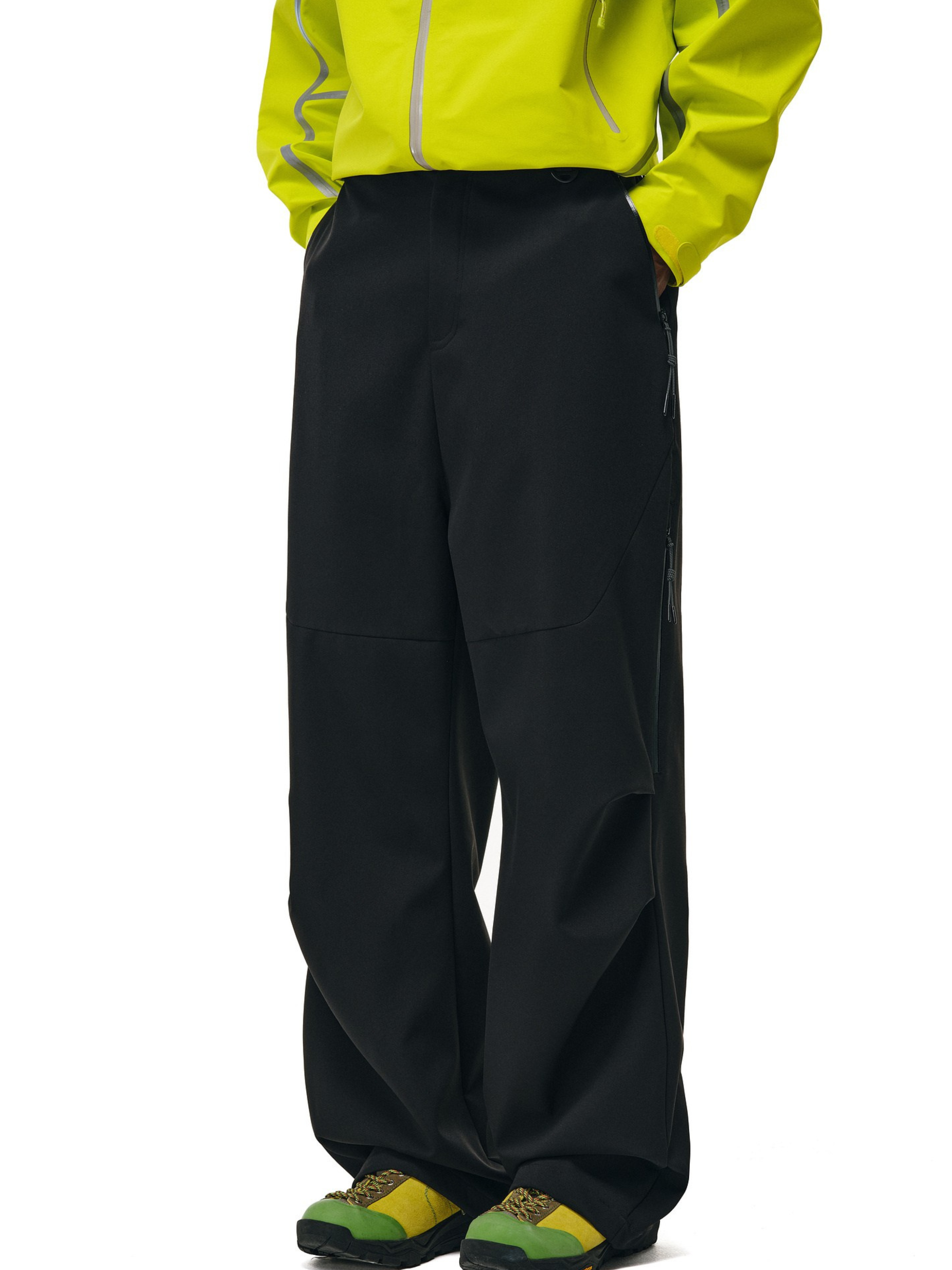 Stormlore - Men's Water-Repellent Draped Zip Straight-Leg Pants