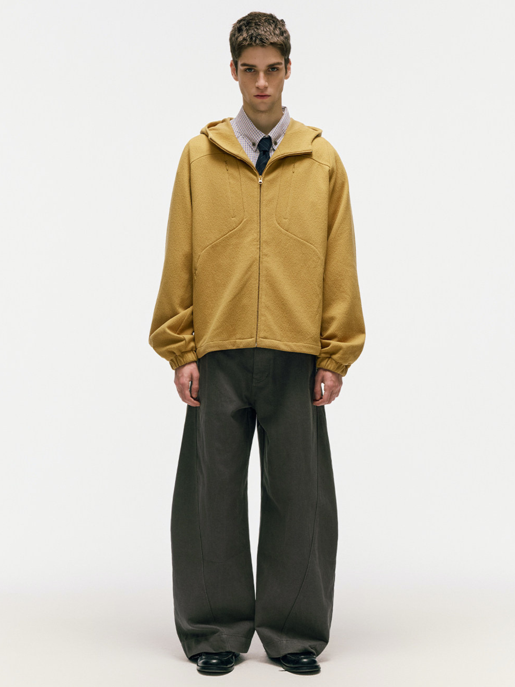 SandDune - Unisex Pleated Curved-Leg Utility Pants