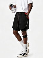 Trekker - Men's Lightweight Color-Block 2-in-1 Athletic Shorts