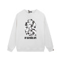 BAPE Grey Camo Ape Head Crewneck Sweatshirt White