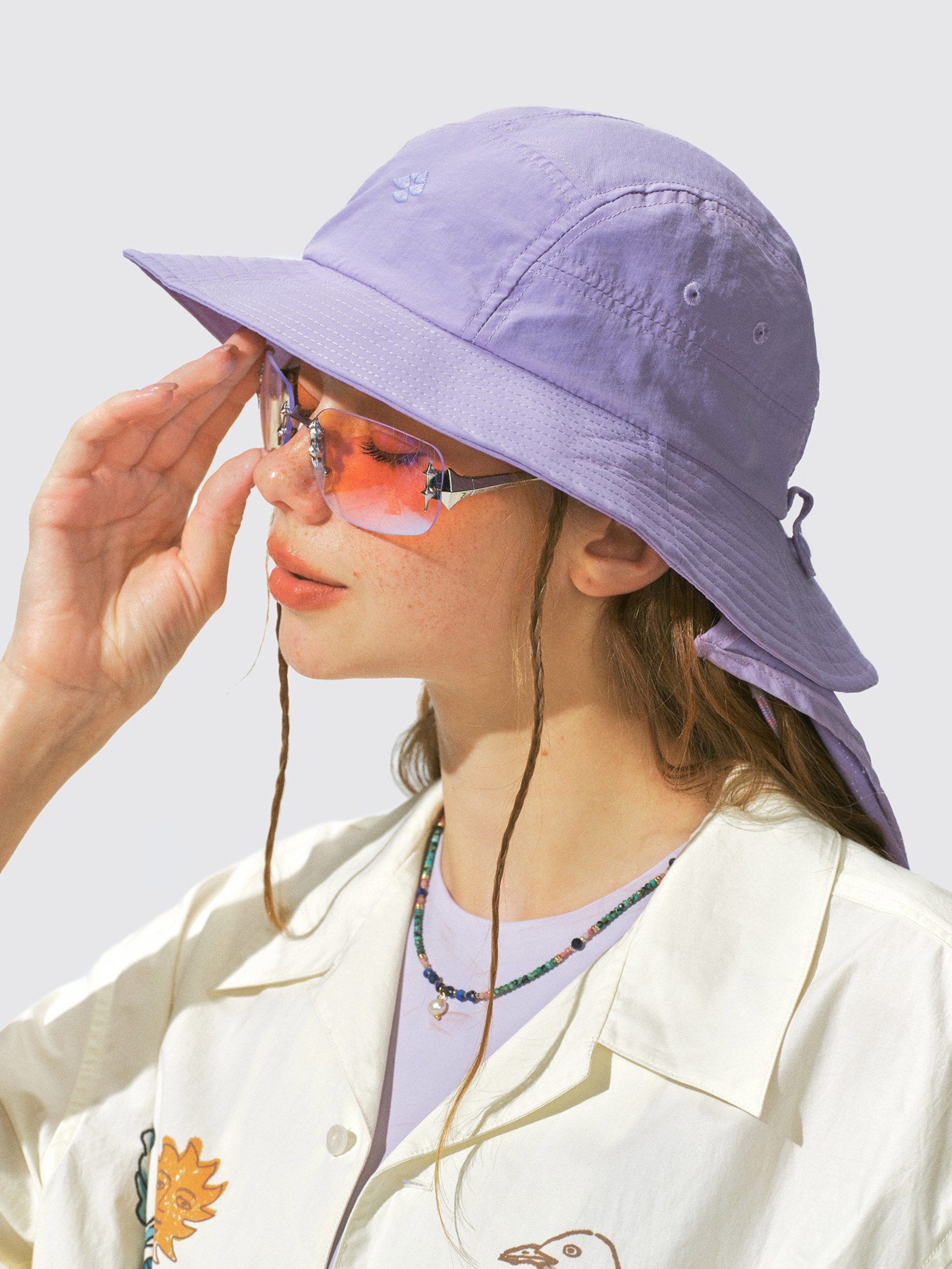 Driftclaw - UV Protection Detachable Neck Sun Flap Bucket Hat