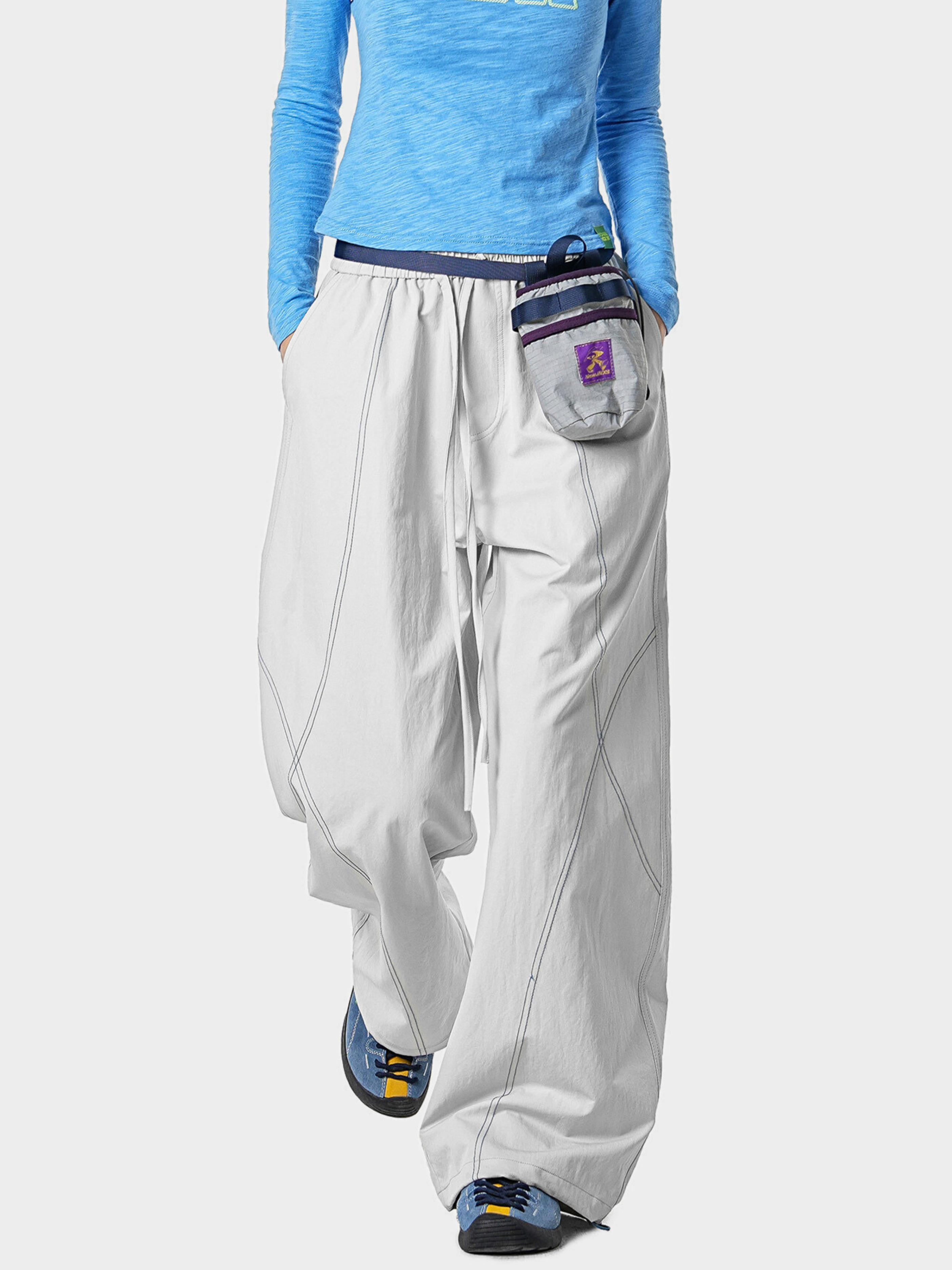 Stormrush - Contrast-Stitch Water-Repellent Paratrooper Pants