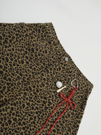 FoxCrate - Unisex Leopard Print Statement Wide-Leg Scimitar Pants