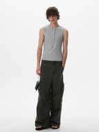 Frostfall - Slim Fit Ribbed Sleeveless Tank Top