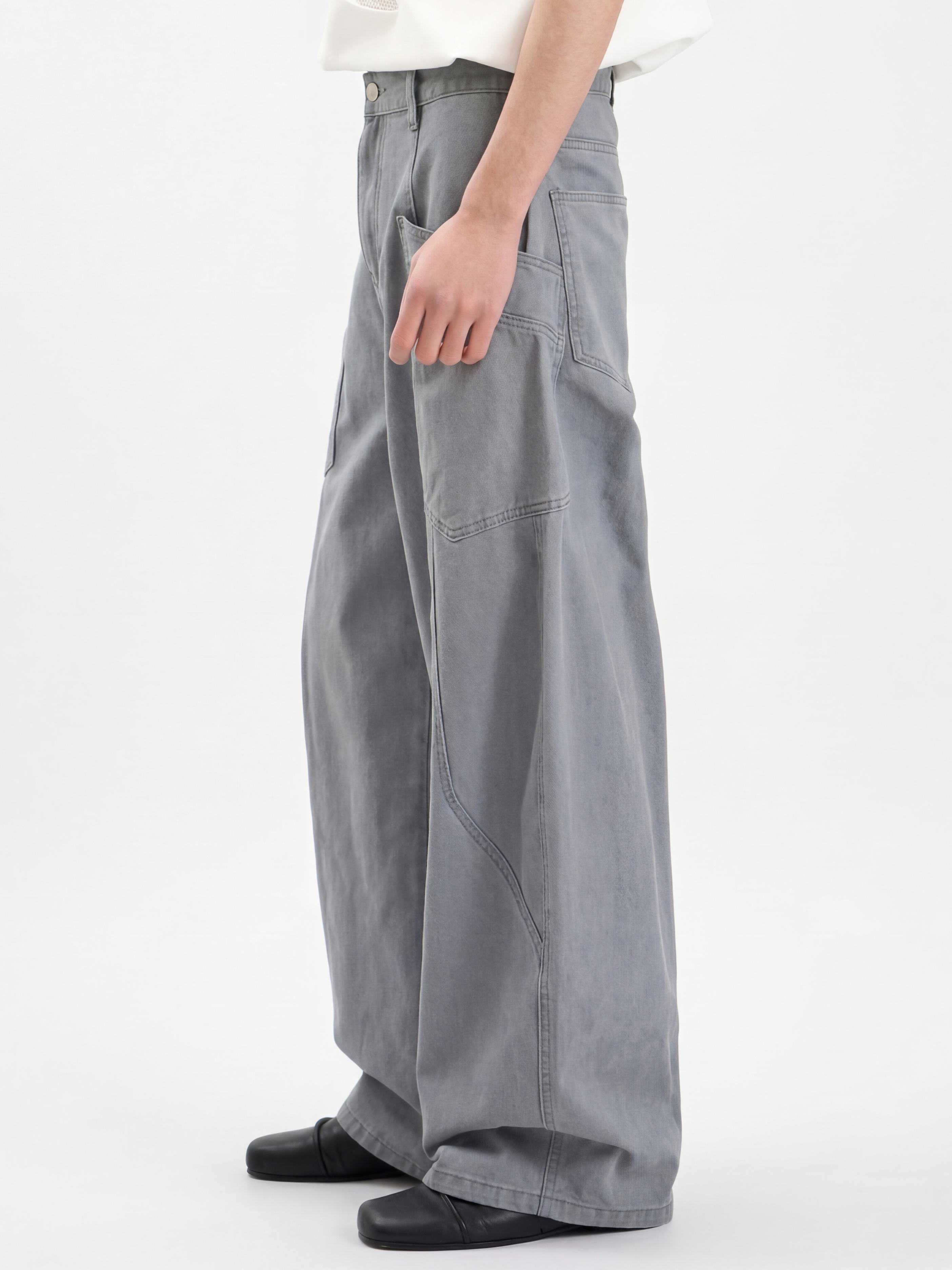 Ironcrest - Men's Washed Cotton Large Pockets Pants