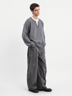 FlareMist - Men's Washed Side-Zip Wide-Leg Pants