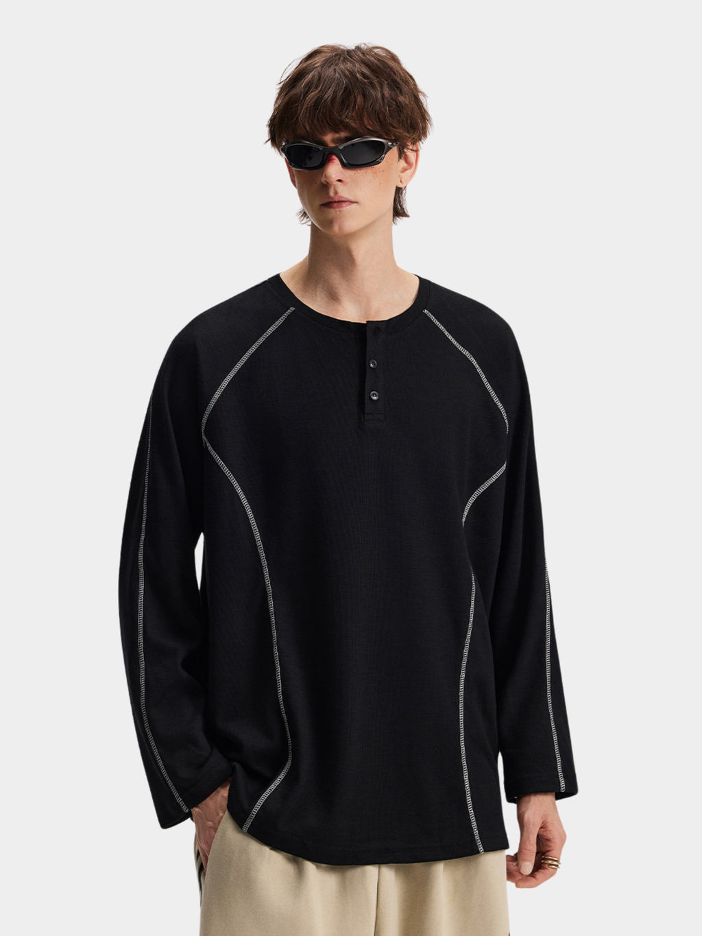 Roam - Men's Cooling & Quick-Dry Contrast Performance Long Sleeve