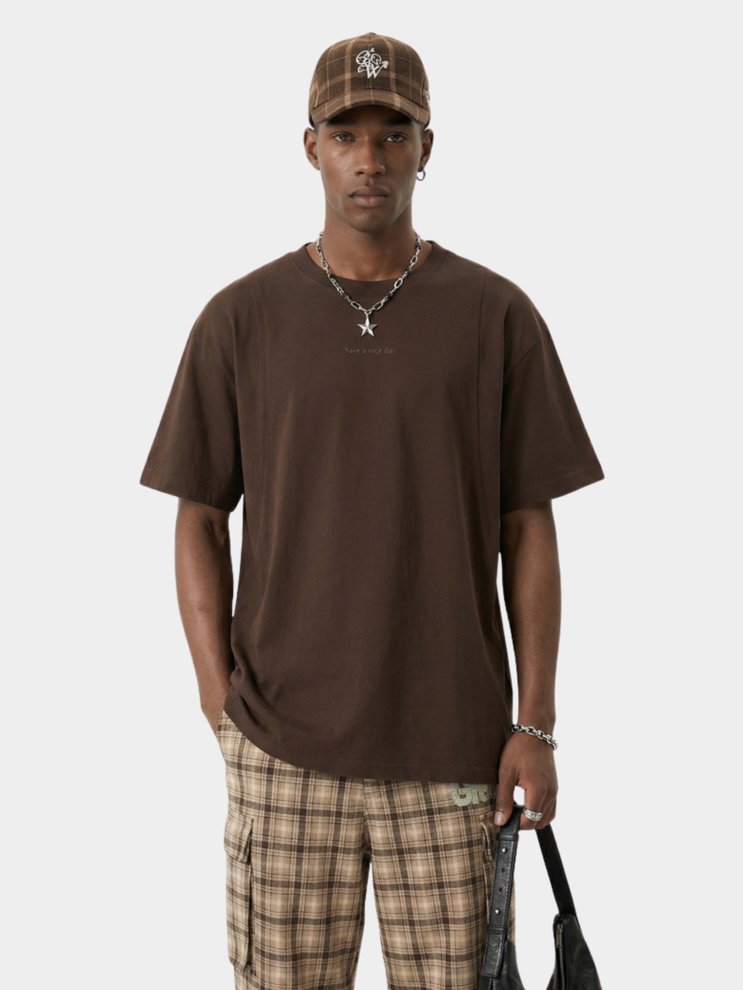 PineWind - Unisex Breathable Cotton Letter Print T-Shirts