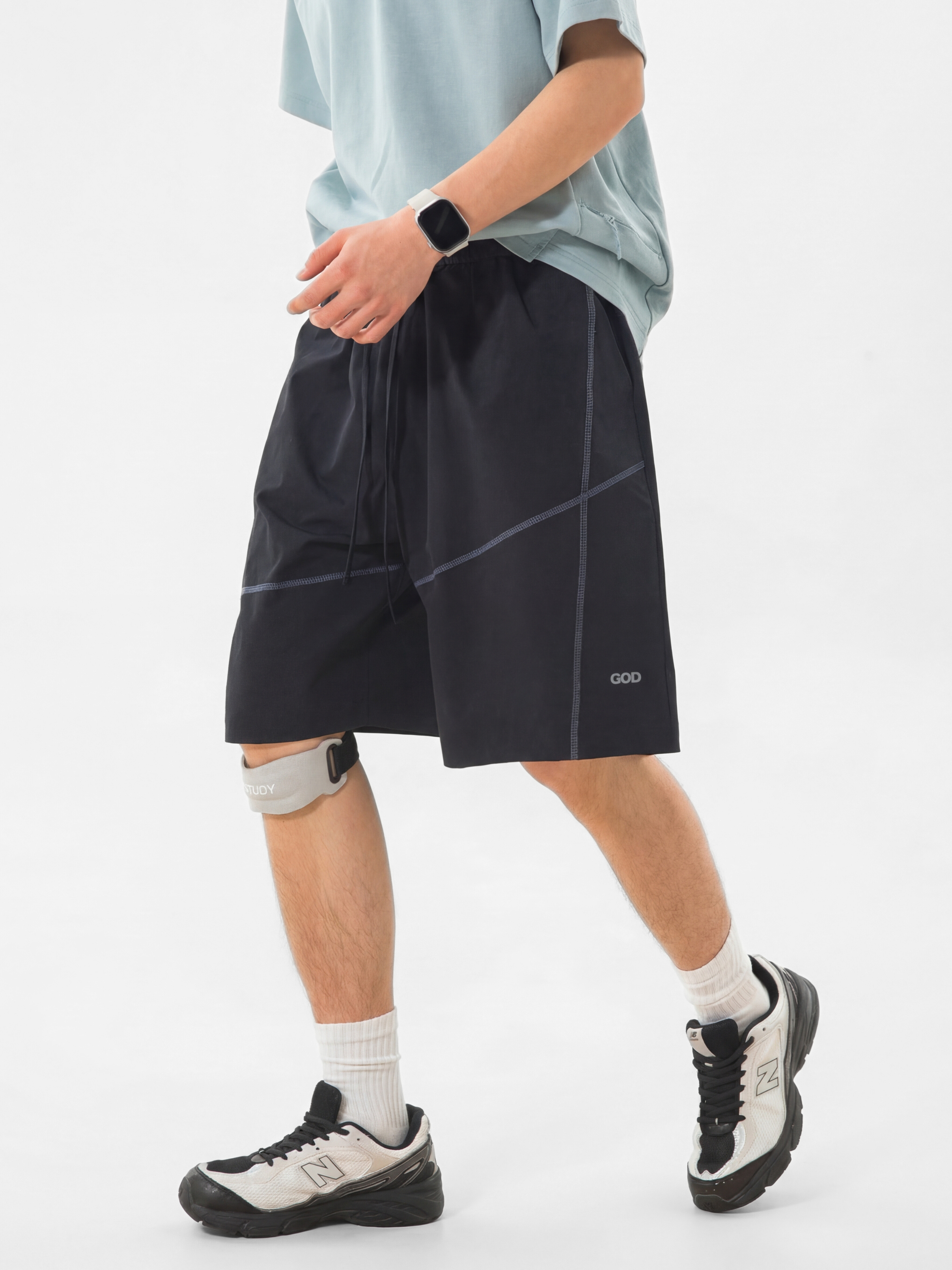 Pinefall - Men's Water-Repellent Reflective Athletic Shorts