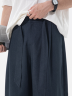 Slowtrail - Men's Faux Denim CleanFit Curved Pants