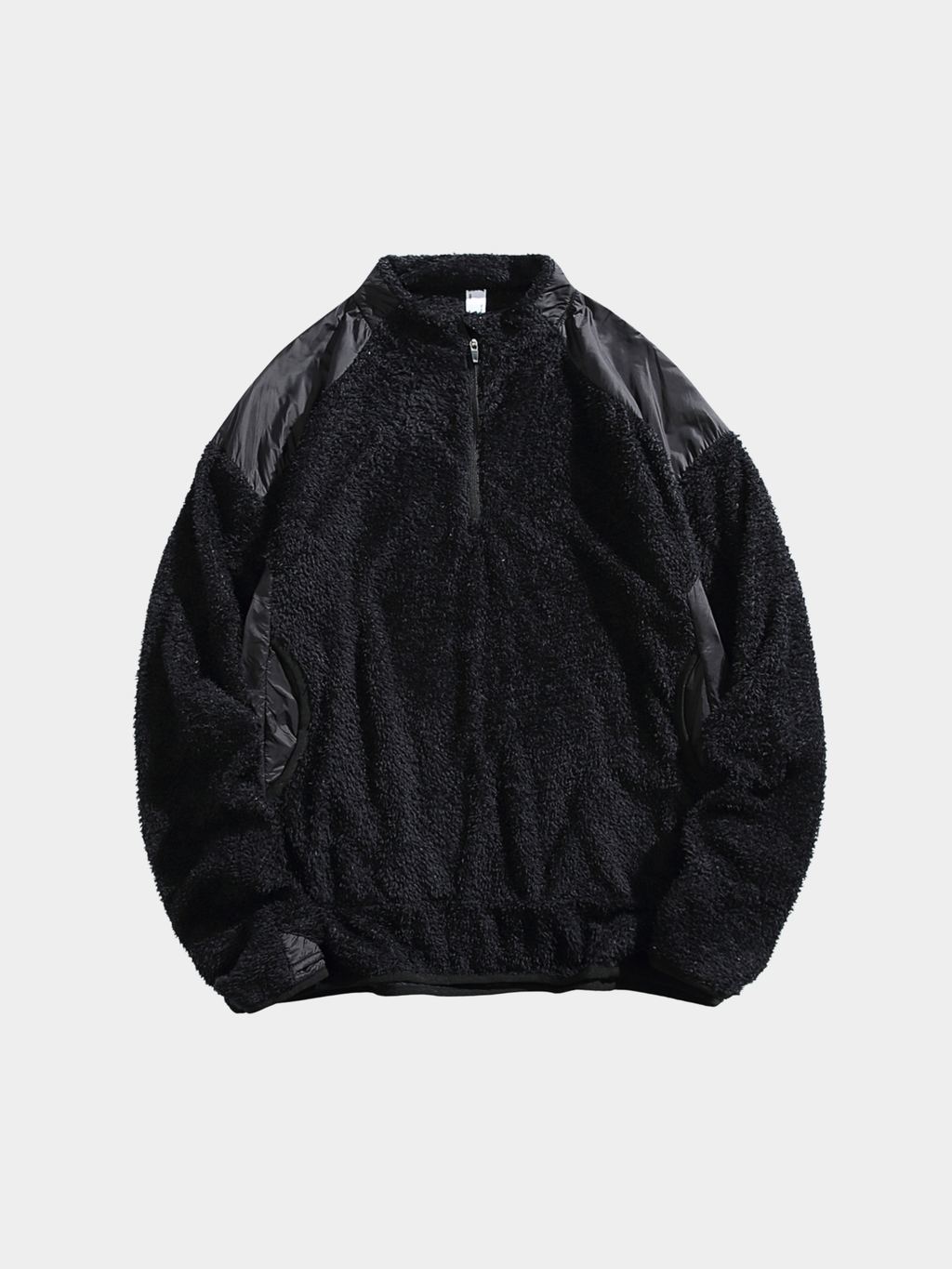 Ashtop - Unisex Thermal Fleece Half-Zip Mock Neck Sweatshirt