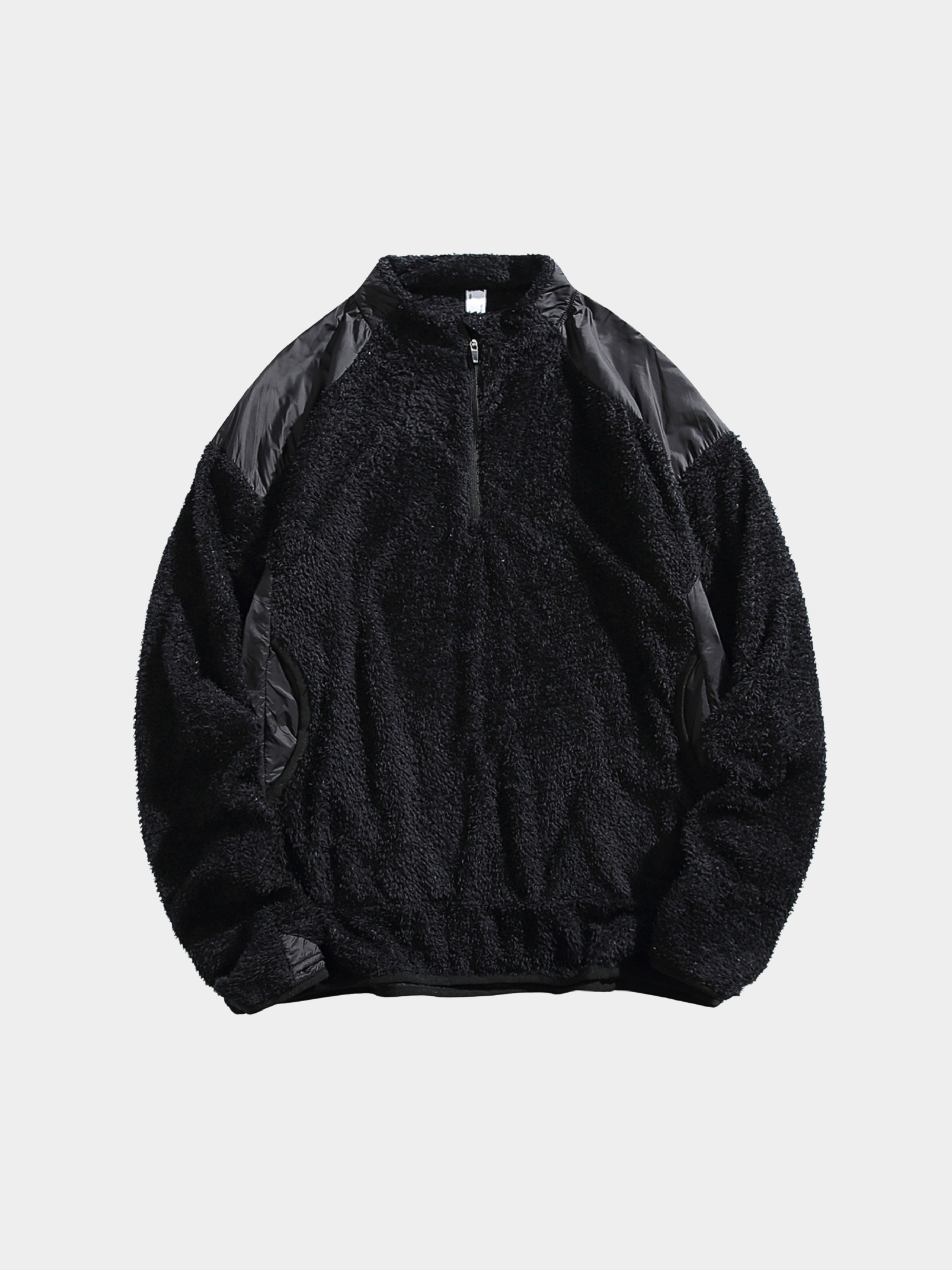 Ashtop - Unisex Thermal Fleece Half-Zip Mock Neck Sweatshirt