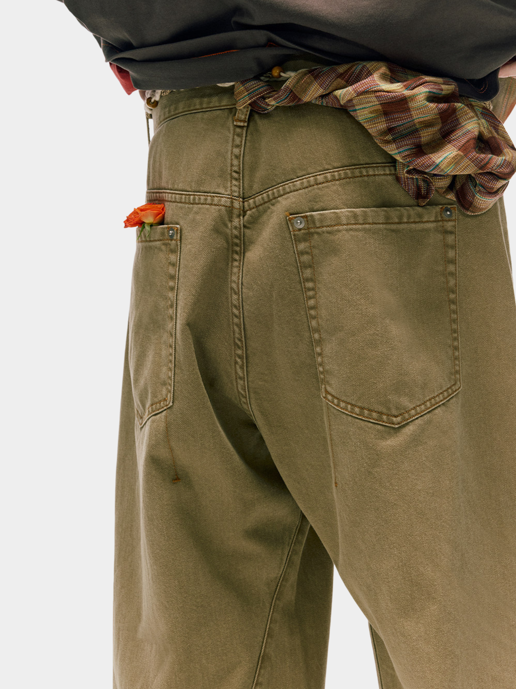 FreeSpirit - Unisex Slub Cotton Curved-Leg Pants