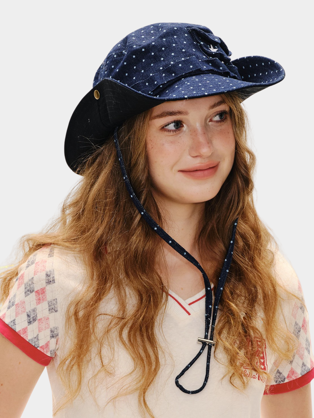 Duneflare - UPF50+ Protection Polka Dot Embroidered Utility Bucket Hat
