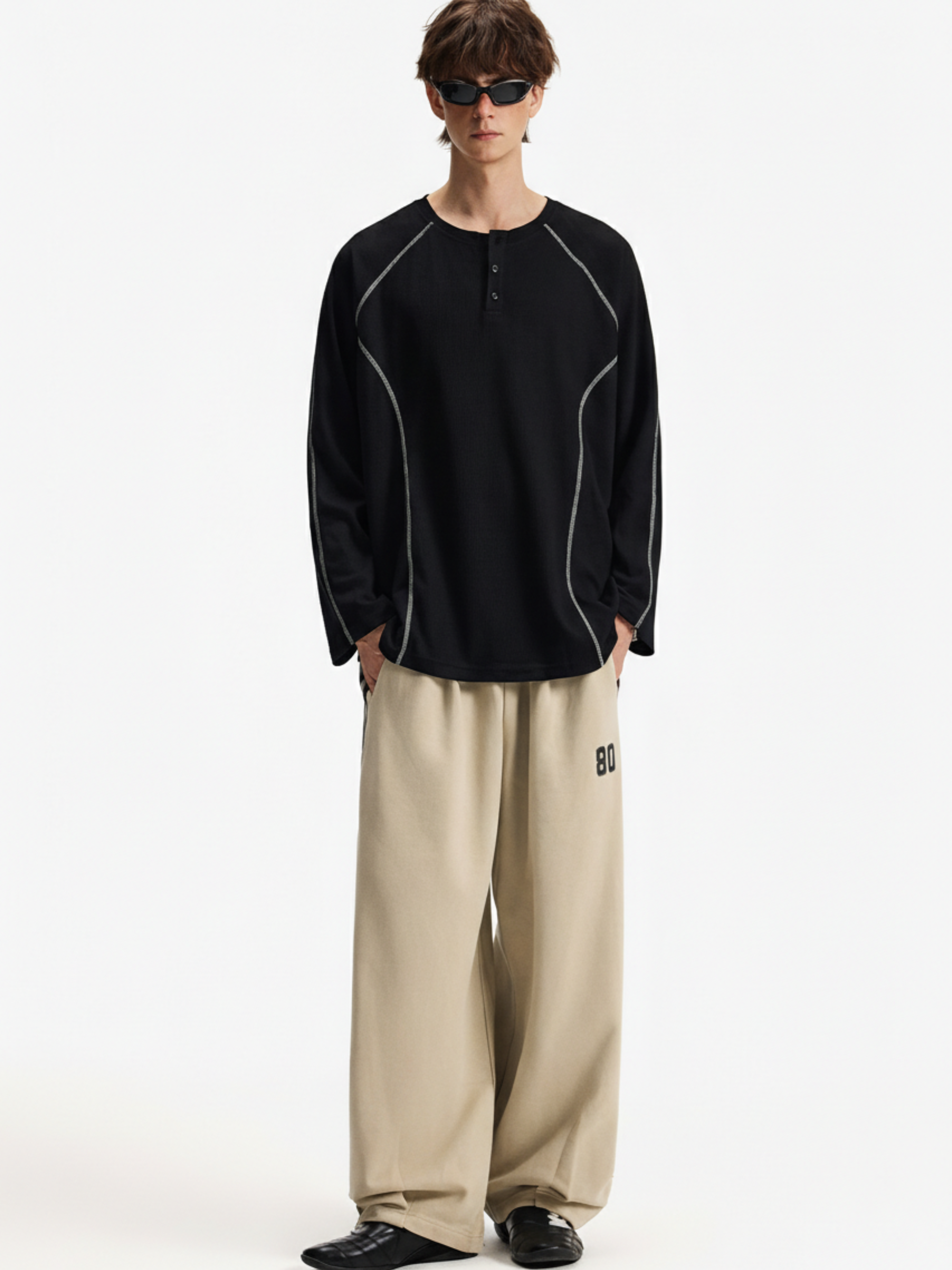 Roam - Men's Cooling & Quick-Dry Contrast Performance Long Sleeve
