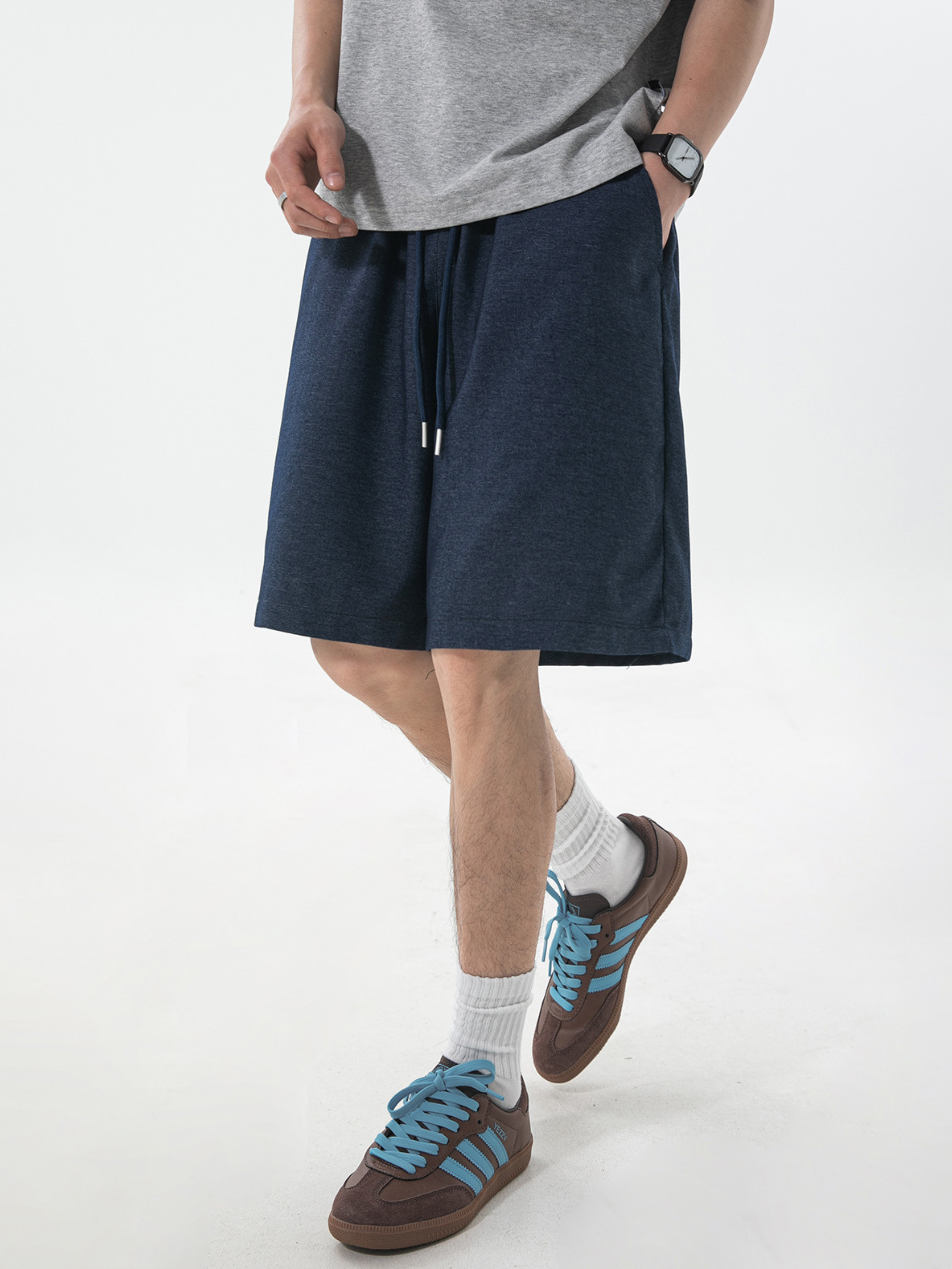 Wildflare - Men's Denim-Look Breathable Casual Shorts