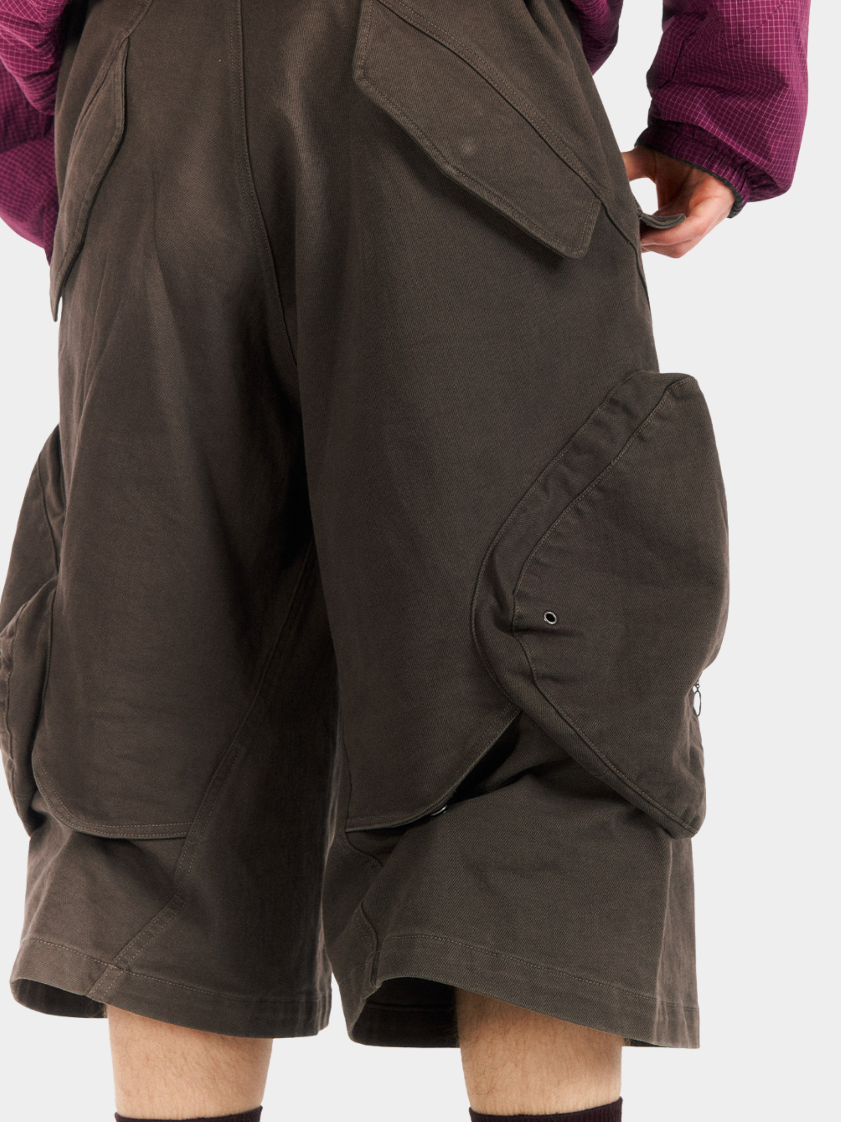 Overcast - Men's Adjustable Multi-Pocket Curved Cropped Pants