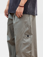 OwlWing - Men's Durable Curved Wide-Leg Cargo Pants