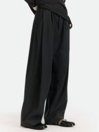 FernGully - Unisex Breathable Striped Relaxed Drape Wide-Leg Pants