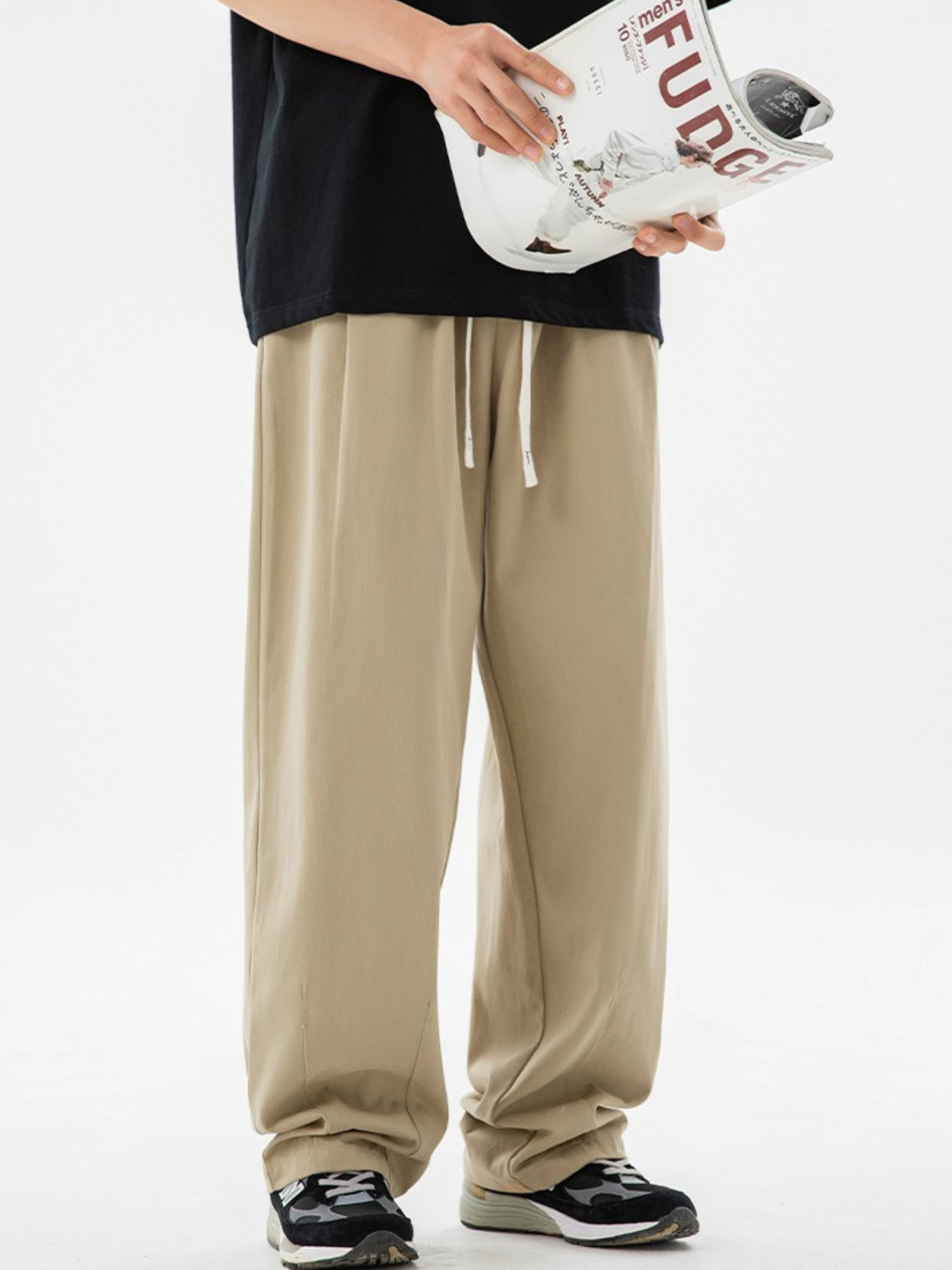 AlpineHike - Men's Washed Cotton Relaxed Fit Pants