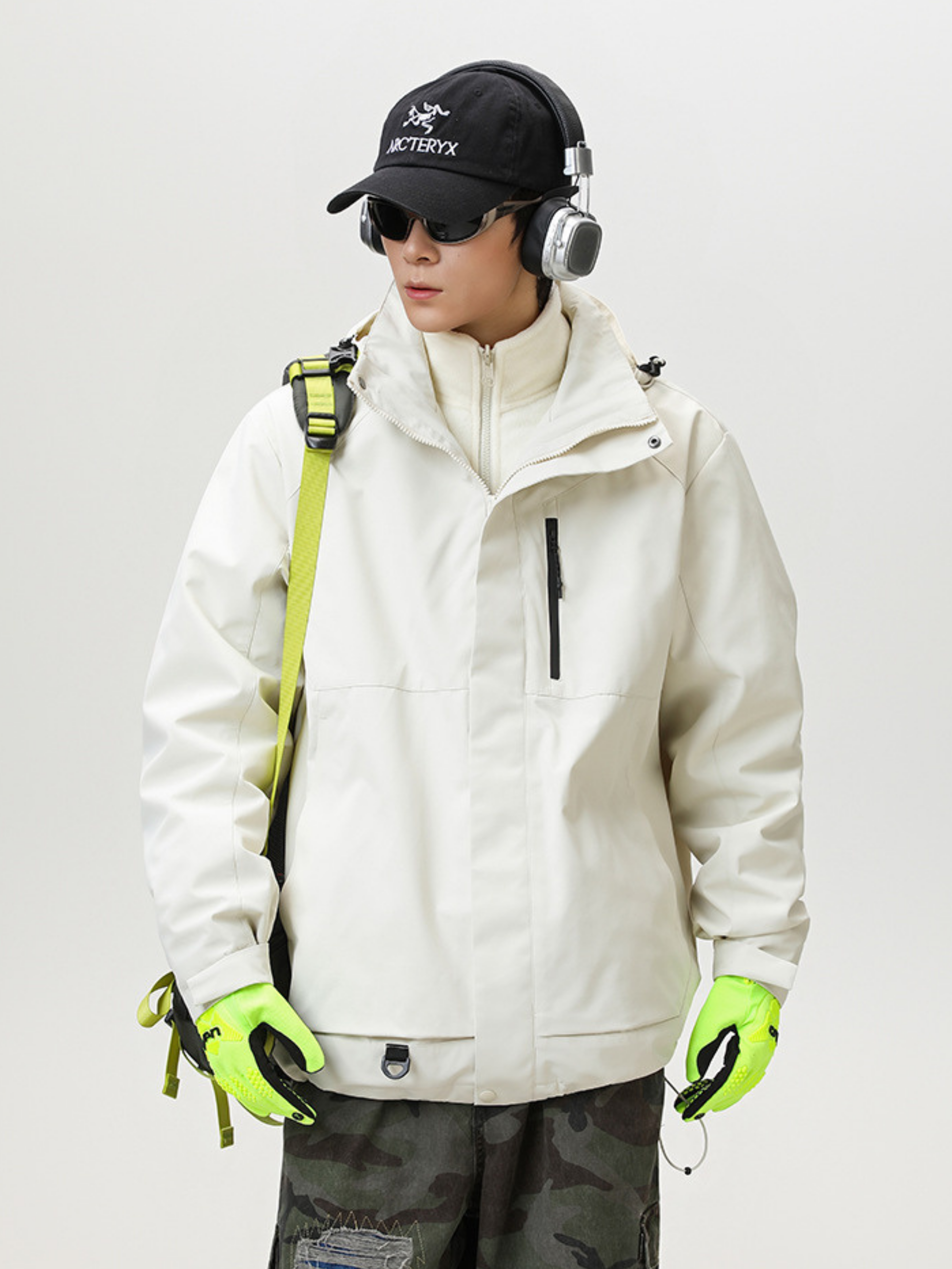 Spirewood - Unisex Water-Repellent 3-in-1 Detachable Hard Shell Jacket