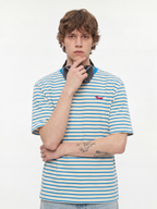 StillCloak - Striped Embroidered Cotton Relaxed T-Shirt