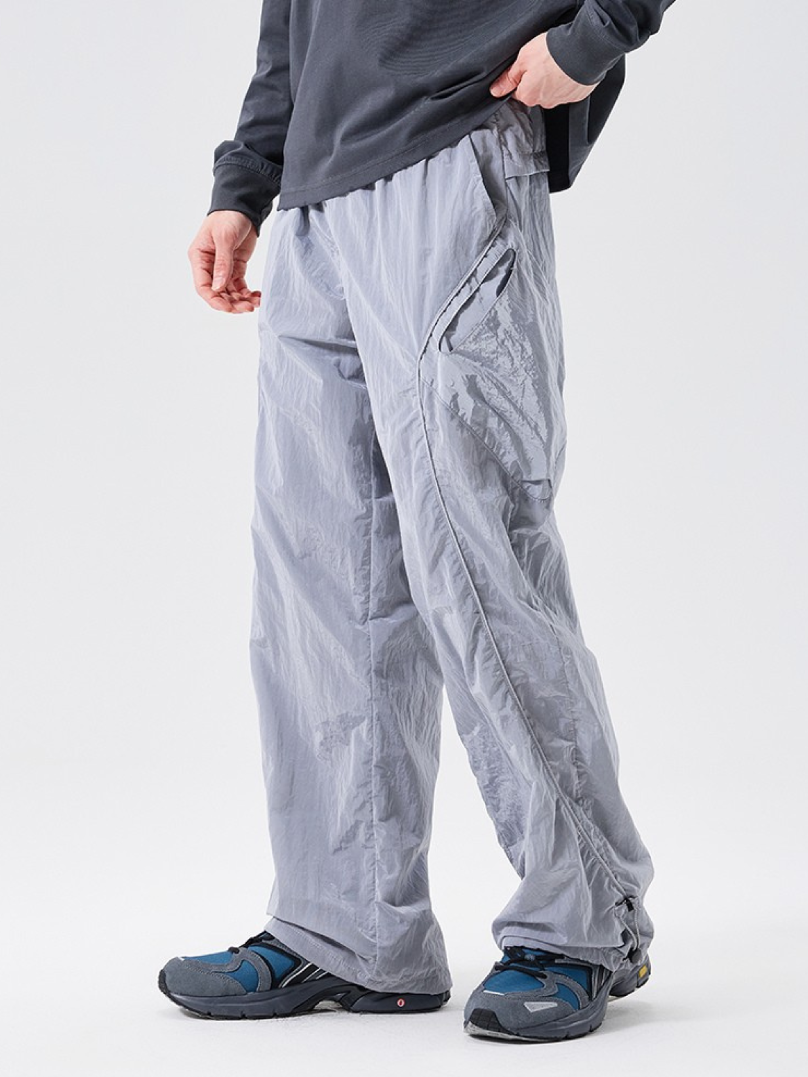 Moonpath - Unisex Metal Nylon 3-Proof Water-Repellent Hiking Pants