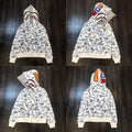BAPE Shark Ice Camo Full Zip Hoodie