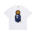 BAPE Blue Camo Ape Head T-Shirt White