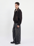 FlareMist - Men's Washed Side-Zip Wide-Leg Pants