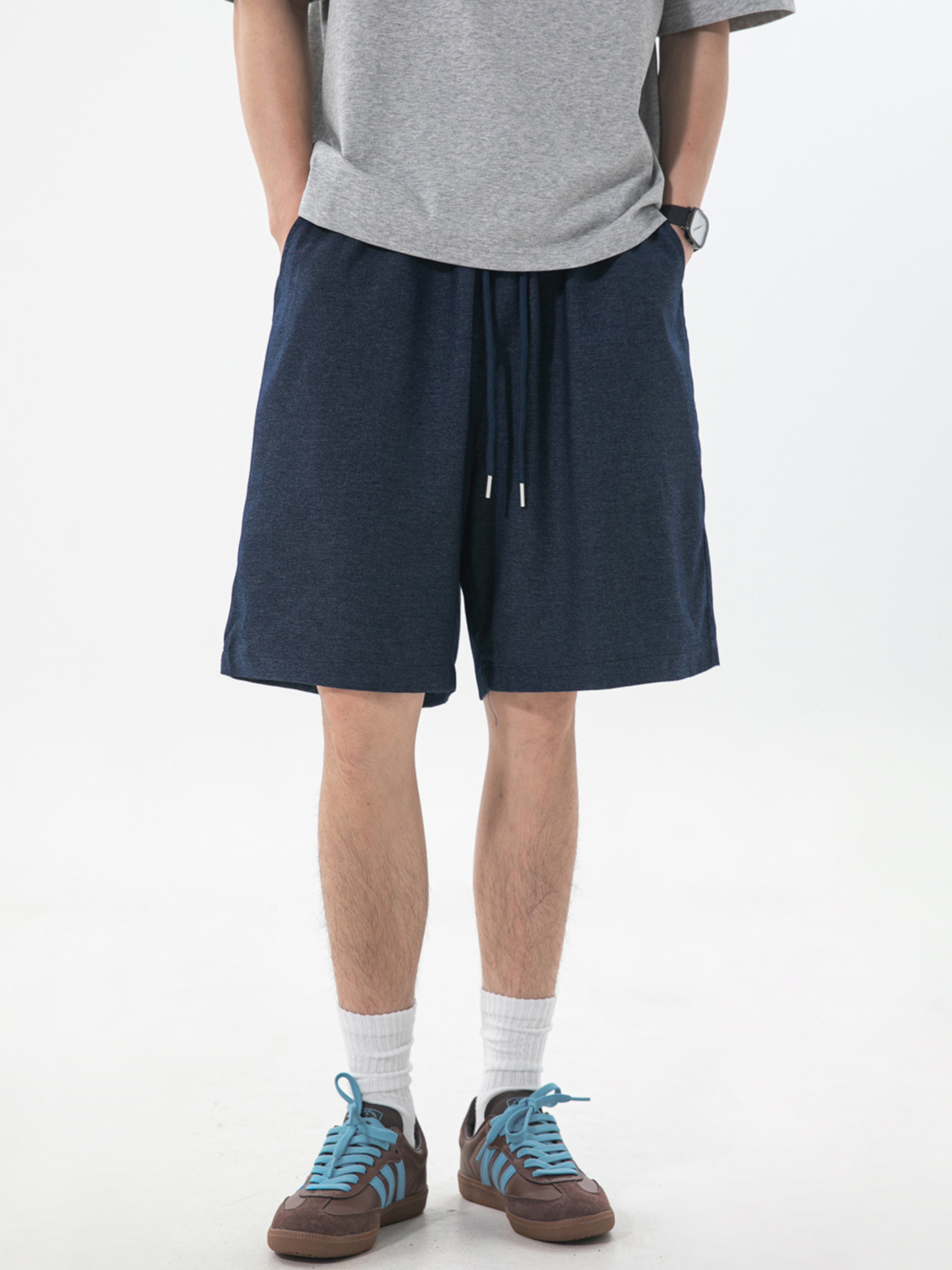 Wildflare - Men's Denim-Look Breathable Casual Shorts