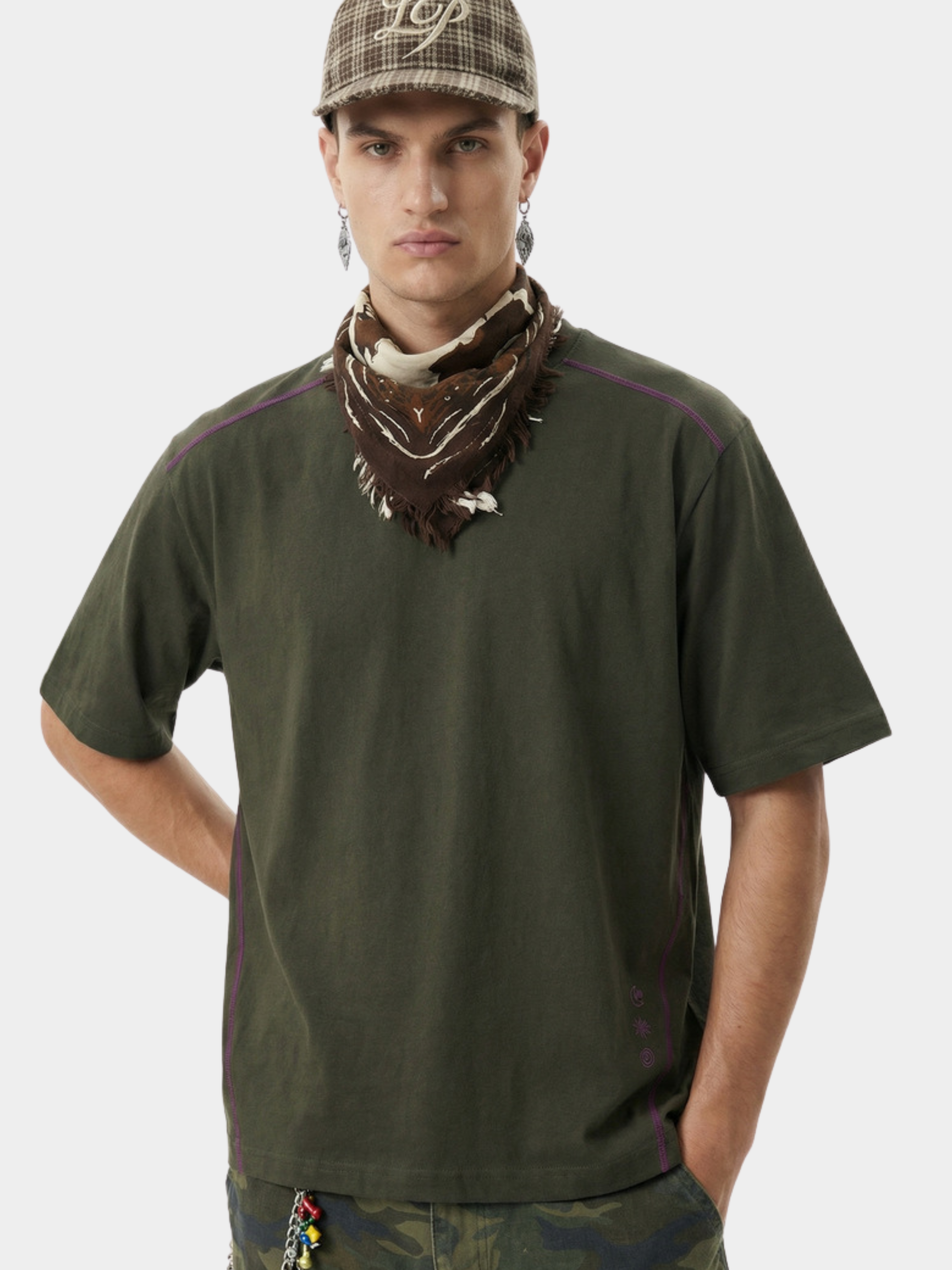 WildDash - Unisex Lightweight & Moisture-Absorbing Contrast Stitch Cotton T-Shirt