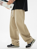 AlpineHike - Men's Washed Cotton Relaxed Fit Pants