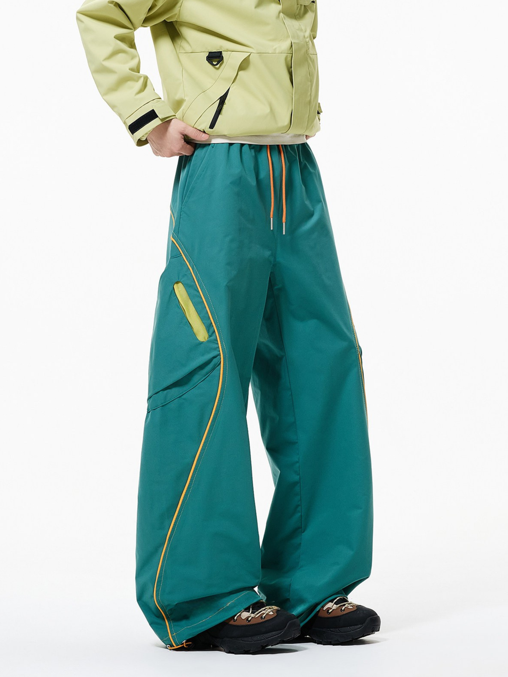 Firesurge - Unisex Contrast-Panel Water-Repellent Paratrooper Pants