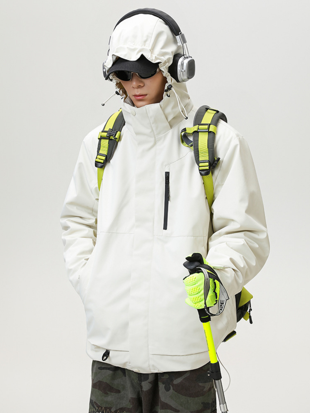 Spirewood - Unisex Water-Repellent 3-in-1 Detachable Hard Shell Jacket