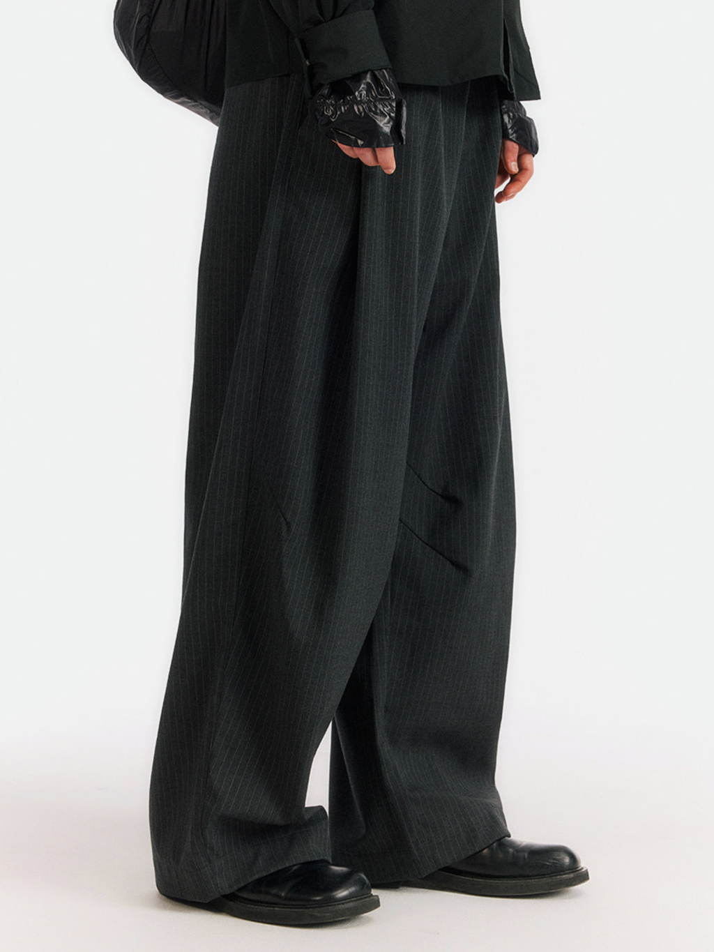 FernGully - Unisex Breathable Striped Relaxed Drape Wide-Leg Pants