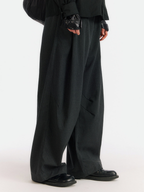 FernGully - Unisex Breathable Striped Relaxed Drape Wide-Leg Pants