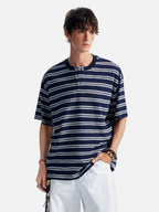 CrestWrap - Men's Lyocell Blend Henley Short Sleeve T-Shirt