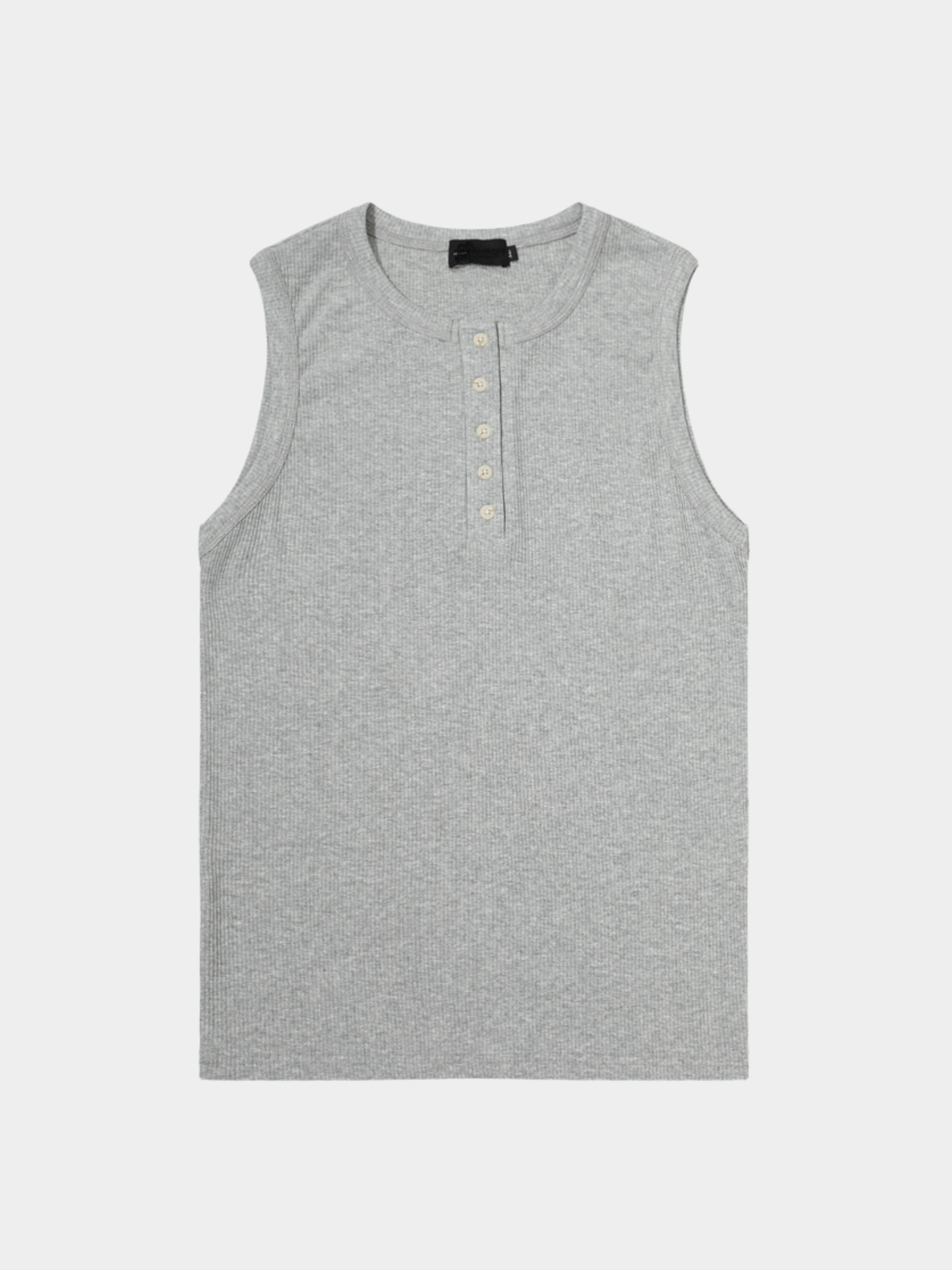 Frostfall - Slim Fit Ribbed Sleeveless Tank Top
