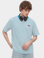 StillCloak - Striped Embroidered Cotton Relaxed T-Shirt