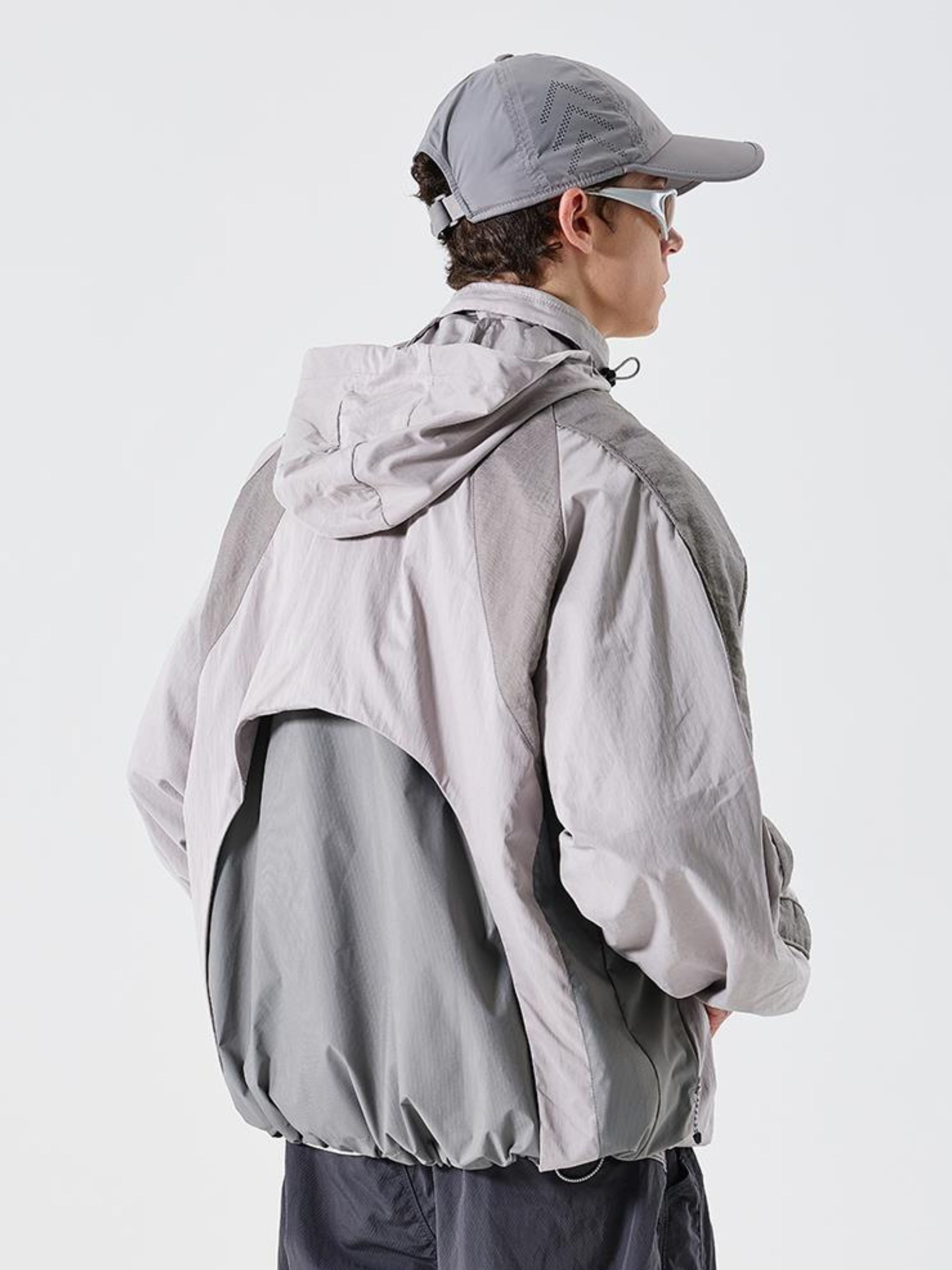 Trailmark - Unisex Colorblock Hooded Windbreaker Jacket