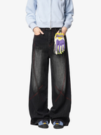 HardPan - Contrast Hasso Stitching Cotton Denim Jeans