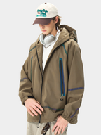 CougarBoard - Unisex Loose Fit Reflective Hooded Utility Jacket