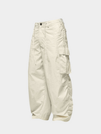 FireChair - Plaid Loose-Fit Utility Wide-Leg Pants