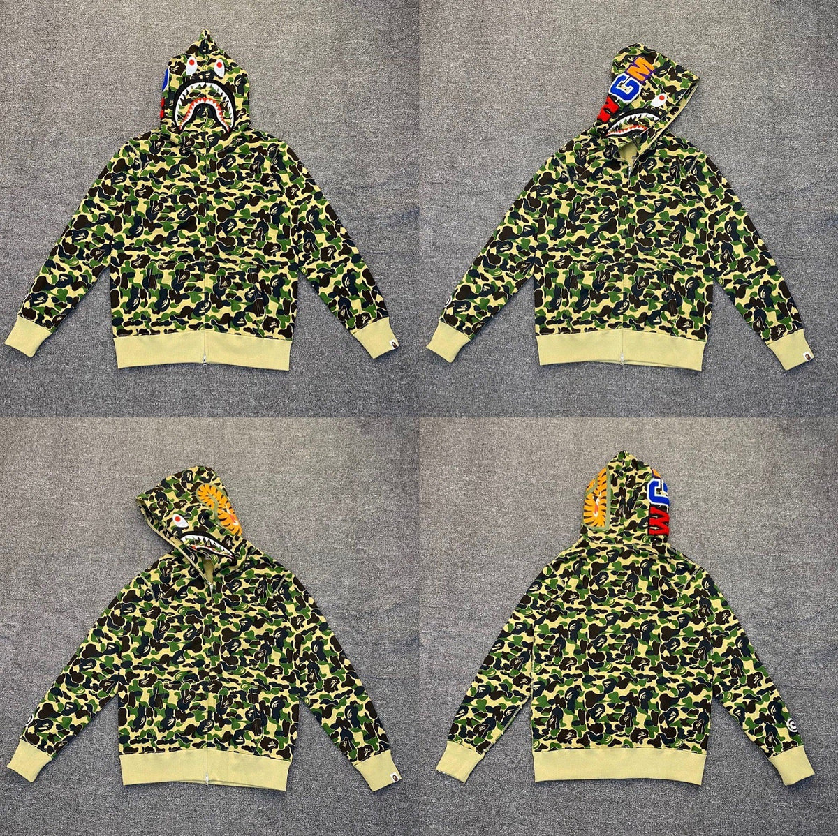 BAPE Shark Camo Full Zip Hoodie