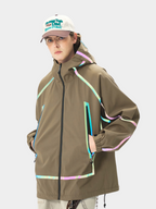 CougarBoard - Unisex Loose Fit Reflective Hooded Utility Jacket