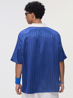 DashFit - Unisex Lightweight Striped V-Neck T-Shirt