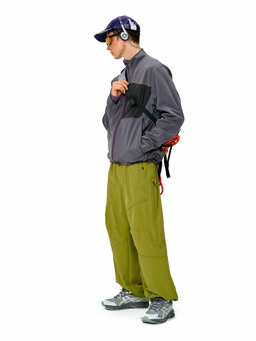 Driftcore - Unisex Teflon Water-Repellent Colorblock Stand Collar Jacket